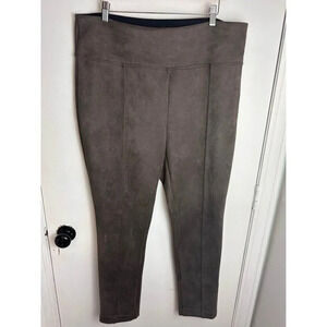 Andrew Marc Women's Super Soft Stretch Faux Suede Pull On Pants size XL #0916